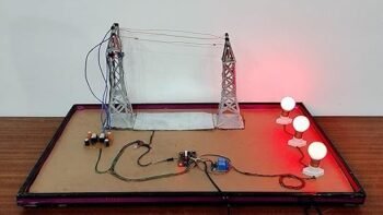 Transmission Line Fault Detection Project/Electrical Engineering Making Project Kit Box inspire award project kit diploma ITI engineering project