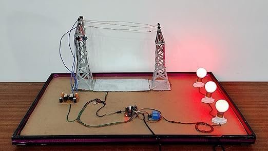 Transmission Line Fault Detection Project/Electrical Engineering Making Project Kit Box inspire award project kit diploma ITI engineering project