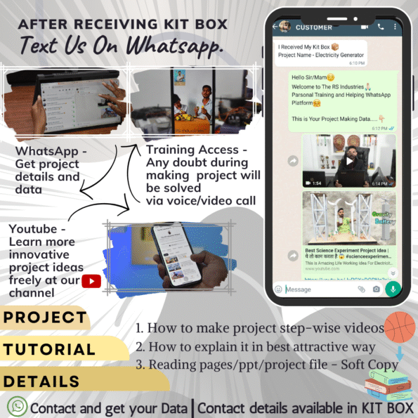 Gravity Battery Project Kit/Electrical Project Kit/Electonic Project Kit/Science Project Kit/Wind Power Project Kit/Windmill Project Kit/Free Energy Project Kit Visit the The RS Industries Store