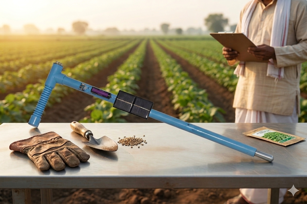 Life-saving stick for farmers/Farmer safety device/Snake encounter prevention/DIY project guide/Farming innovation Vibration stick for snake deterrence Agriculture safety technology Farmer tool for snake protection DIY life-saving device Snake repellant stick