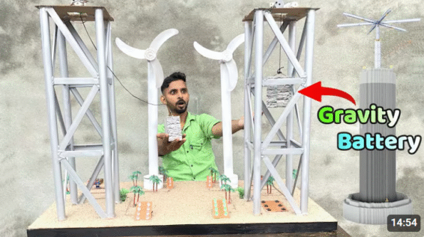 Gravity Battery Project Kit/Electrical Project Kit/Electonic Project Kit/Science Project Kit/Wind Power Project Kit/Windmill Project Kit/Free Energy Project Kit Visit the The RS Industries Store
