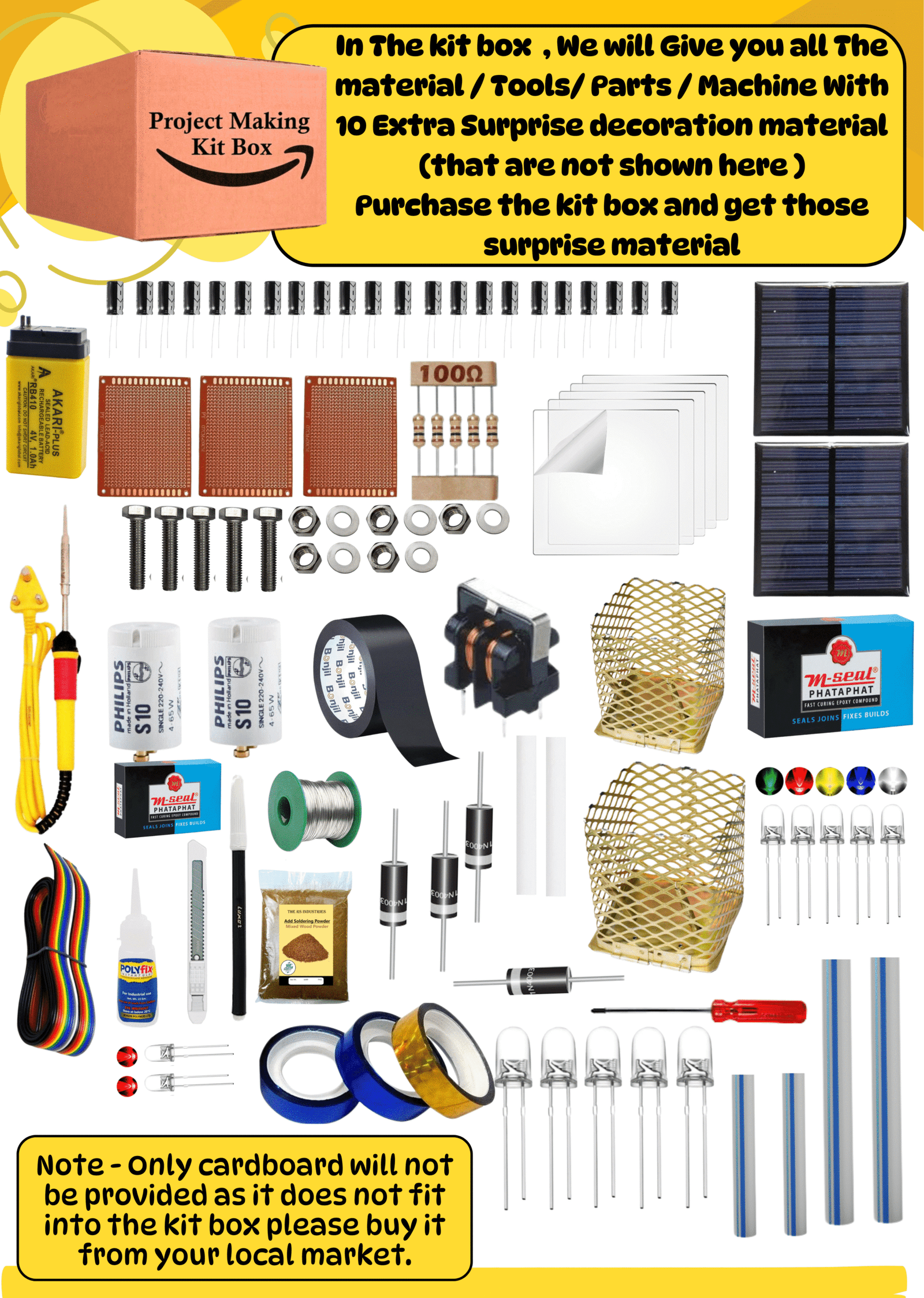 Generate Electricity By Waste Materials/biodegradable and non-biodegradable Project/Inspire Award Project Kit Box/Low budget Project Kit Box/Electrical Engineering Project Kit Box