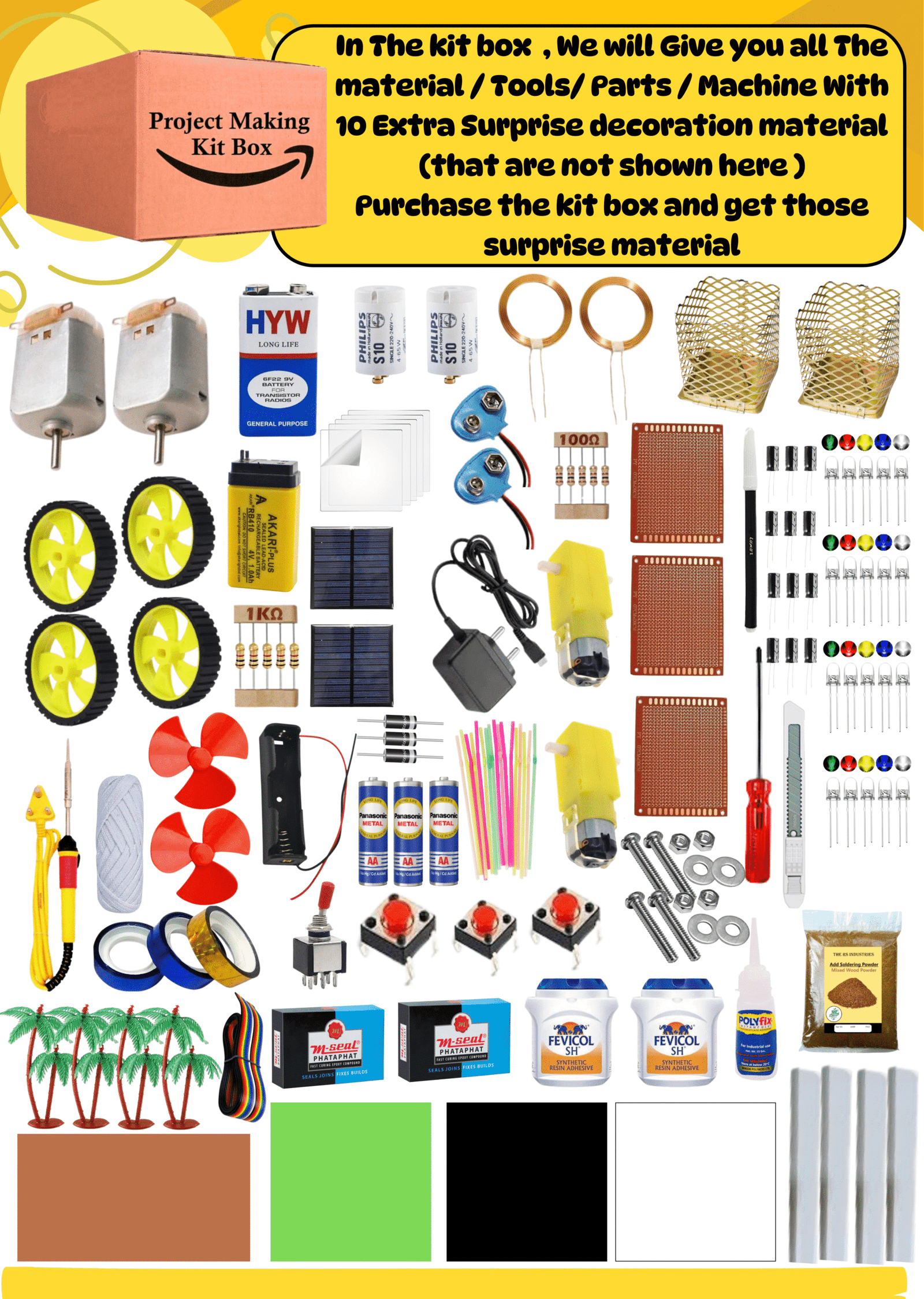 Generate Electricity By Waste Materials/Inspire Award Project Kit Box/Generate Electricity By Plastic/Electricity From Garbage Project