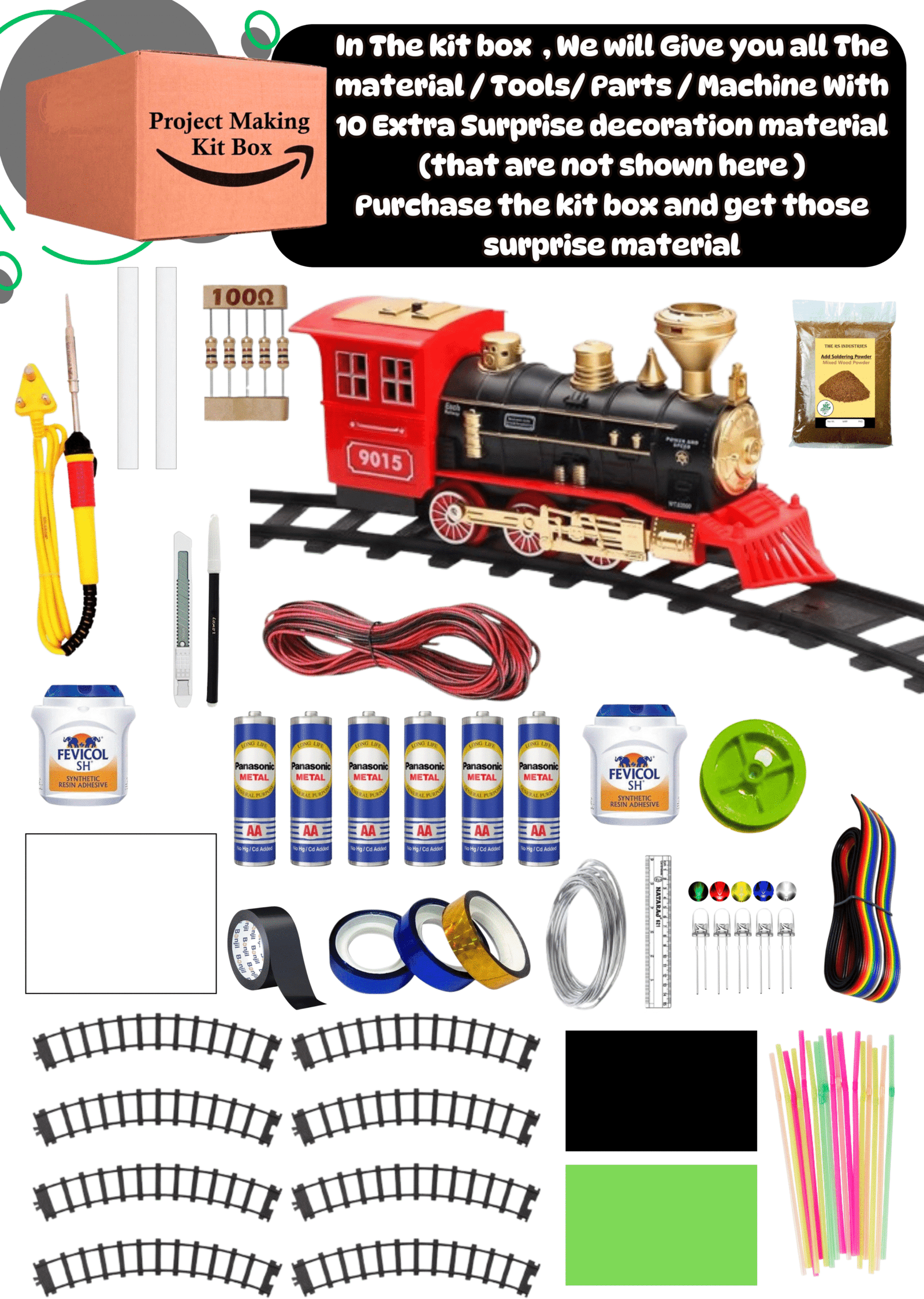 Train Accident By Fault Track/ train accident prevention project kit
