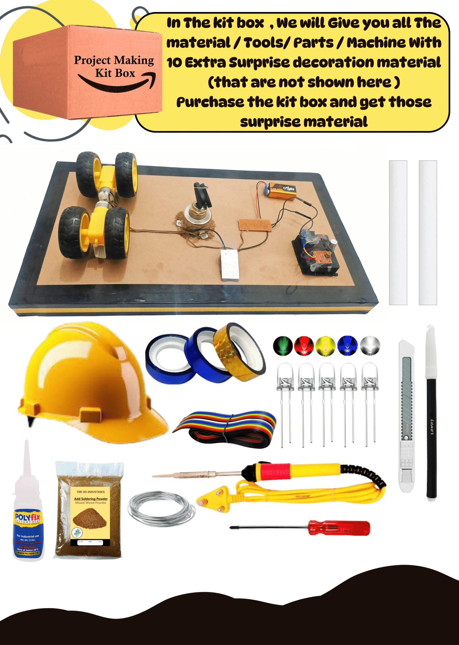 smart helmet to avoid accident ready project/ smart helmet project kit/ Inspire Award Project kit/ Accident Safety Fot Driver project kit