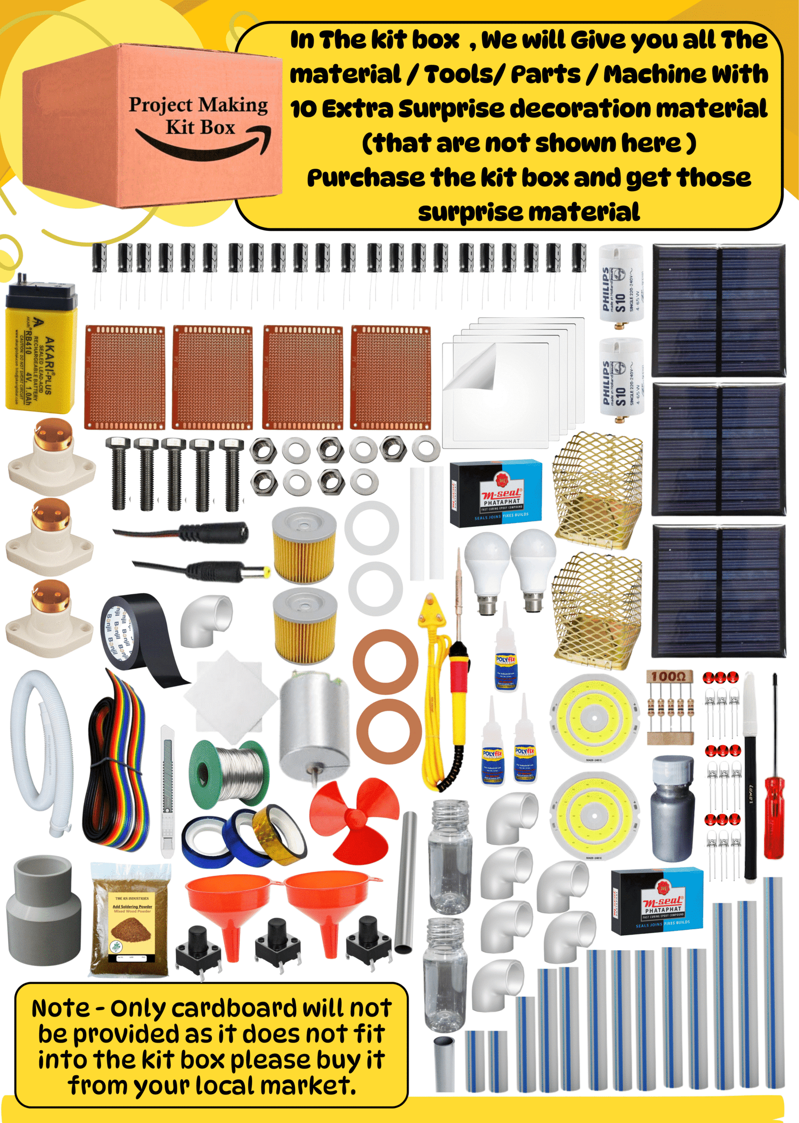 Generate Electricity by Waste Materials/Inspire Award Project Kit Box/Generate Electricity by Plastic and Pollurion Conword to Ink/Electricity from Garbage Project