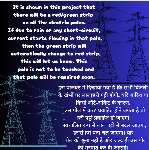 Electric Pole Safety Project/Electrical Safety Project Ideas/Enhancing Electrical Pole Safety Projec/Transmission Line Pole Safety Project