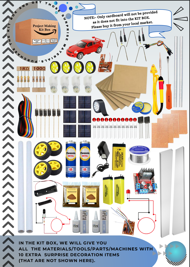 Solar Wireless Electric vehical/Inspire Award Project/Solar car/science project kit/Diy Project/Final year electrical project