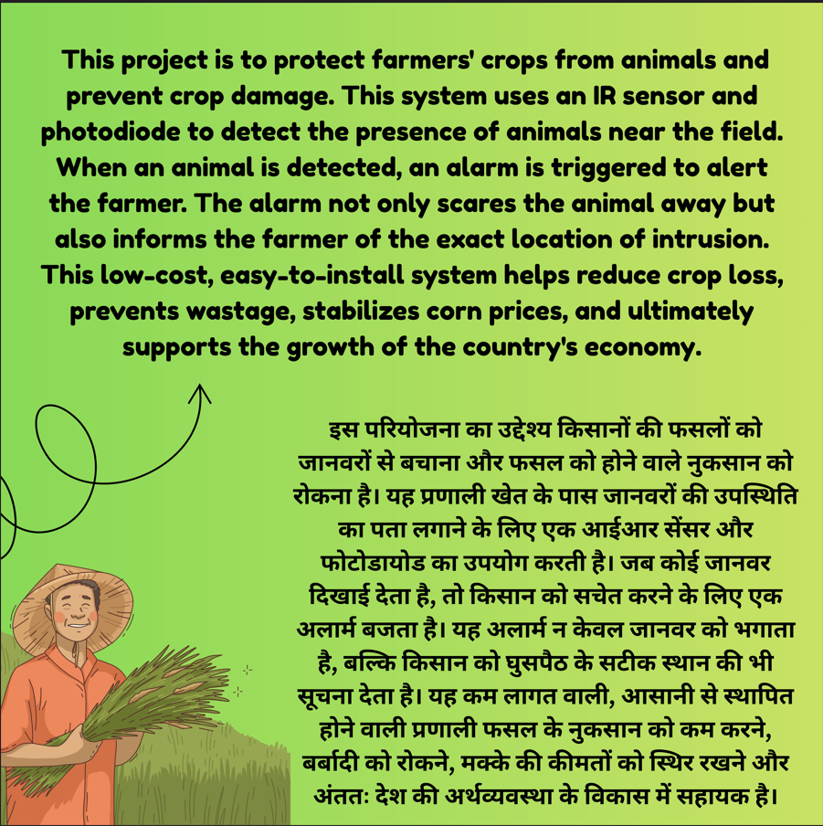 Animal Safety For Farmers/Agriculture Science Project/Agriculture Model For Science project/DIY Project Kit/Electrical Project Kit Box