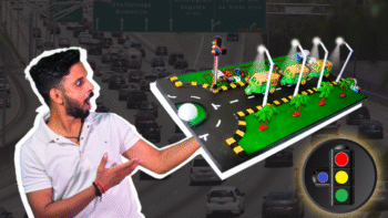 traffic light project working model with traffic alert system/transport and communication project/traffic signal working model