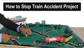 Train Accident By Fault Track/ train accident prevention project kit