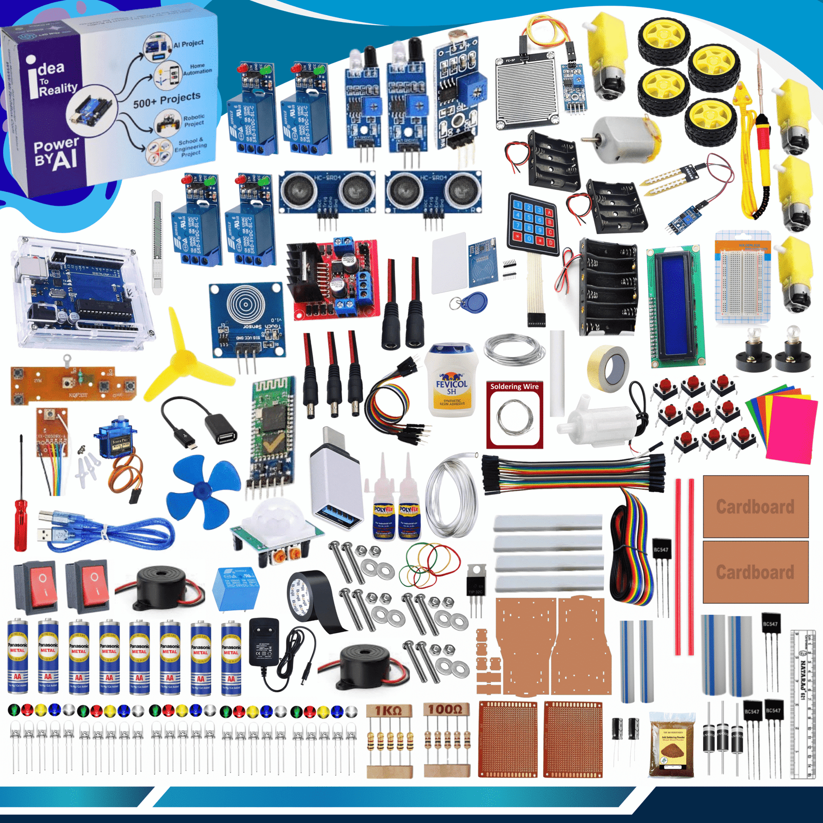 AI-Arduino Learning Kit - Build Your Creativity in Science, Engineering, Robotics & AI Projects and Gadgets