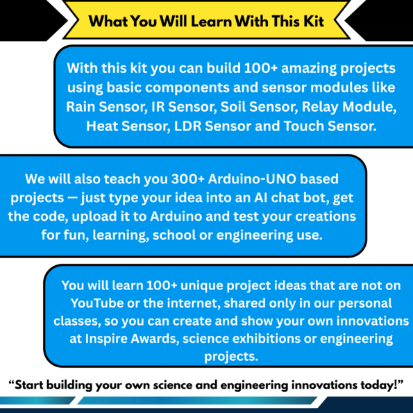 AI-Arduino Learning Kit - Build Your Creativity in Science, Engineering, Robotics & AI Projects and Gadgets