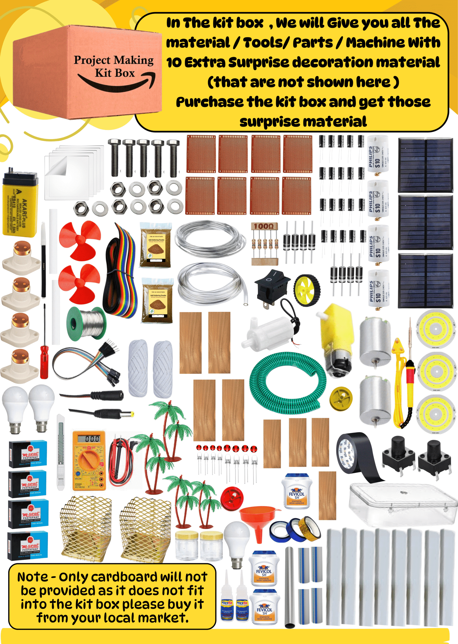Generate Electricity By Waste Materials/Inspire Award Project Kit Box/Generate Electricity By Plastic/Electricity From Garbage Project