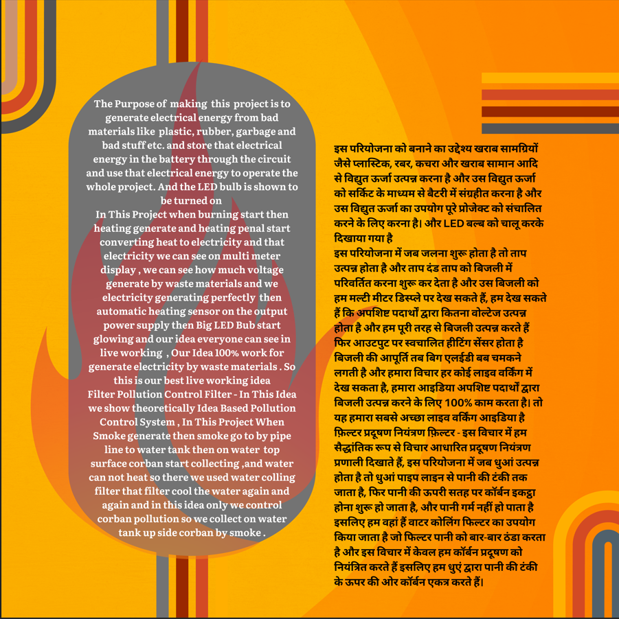 Generate Electricity By Waste Materials/Inspire Award Project/Generate Electricity By Trash