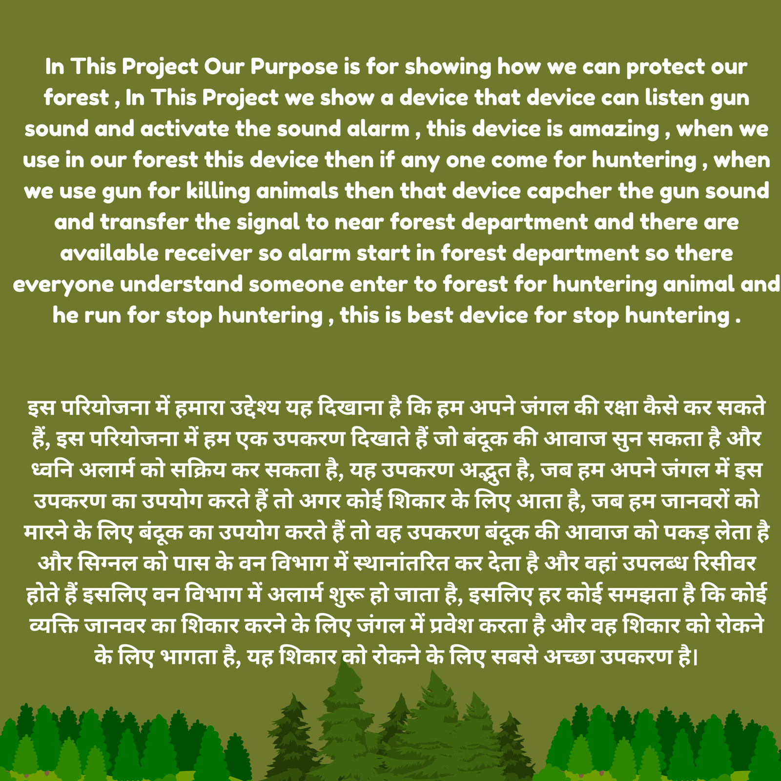 Safety for wild Animal Project kit/ Best Inspire Award Project Kit