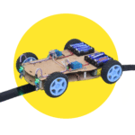 2-in-1 Robotics Kit | Line Following & Edge Avoiding Robot DIY Kit | 4WD Smart Car STEM Learning Kit with Online Guide