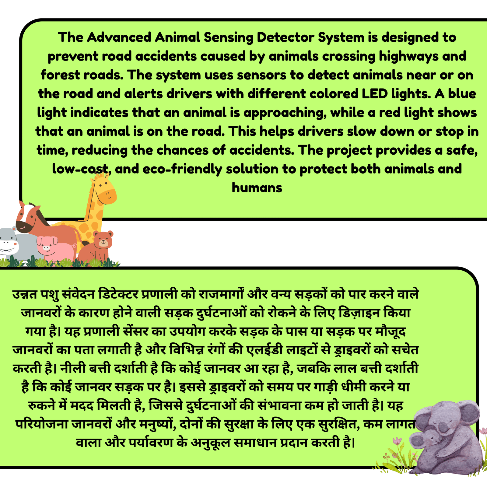 Smart Animal Detection System for Forest Roads |  Innovative Transport & Communication Project | Emerging Technology Project