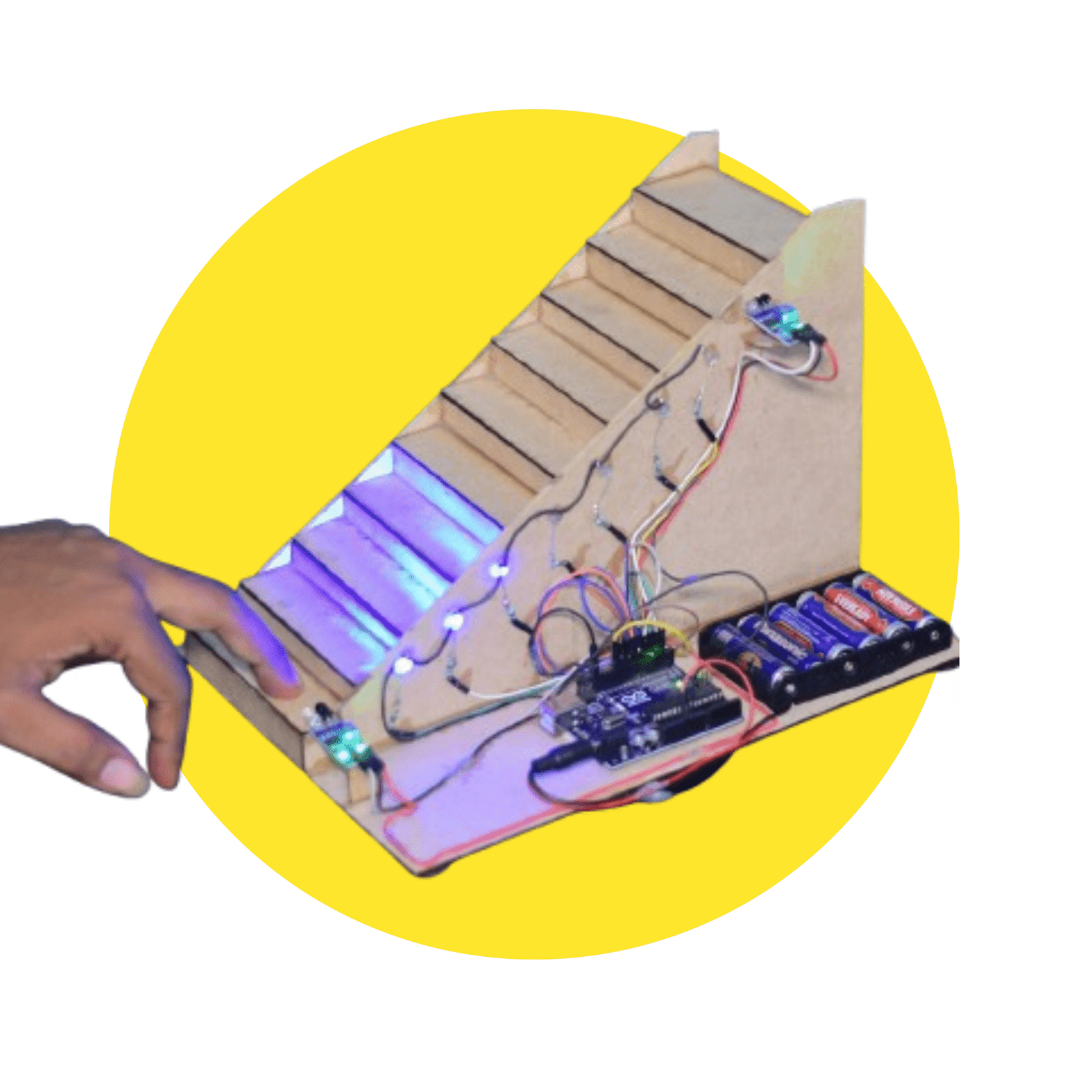 Automatic Staircase Lighting System Home Automation Using Arduino