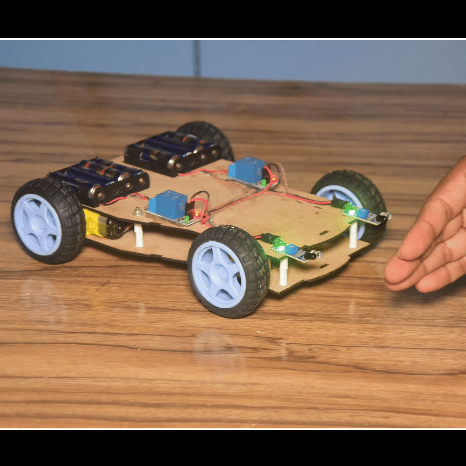 Arduino Human Follower Robotic Car Robotics Project for Students