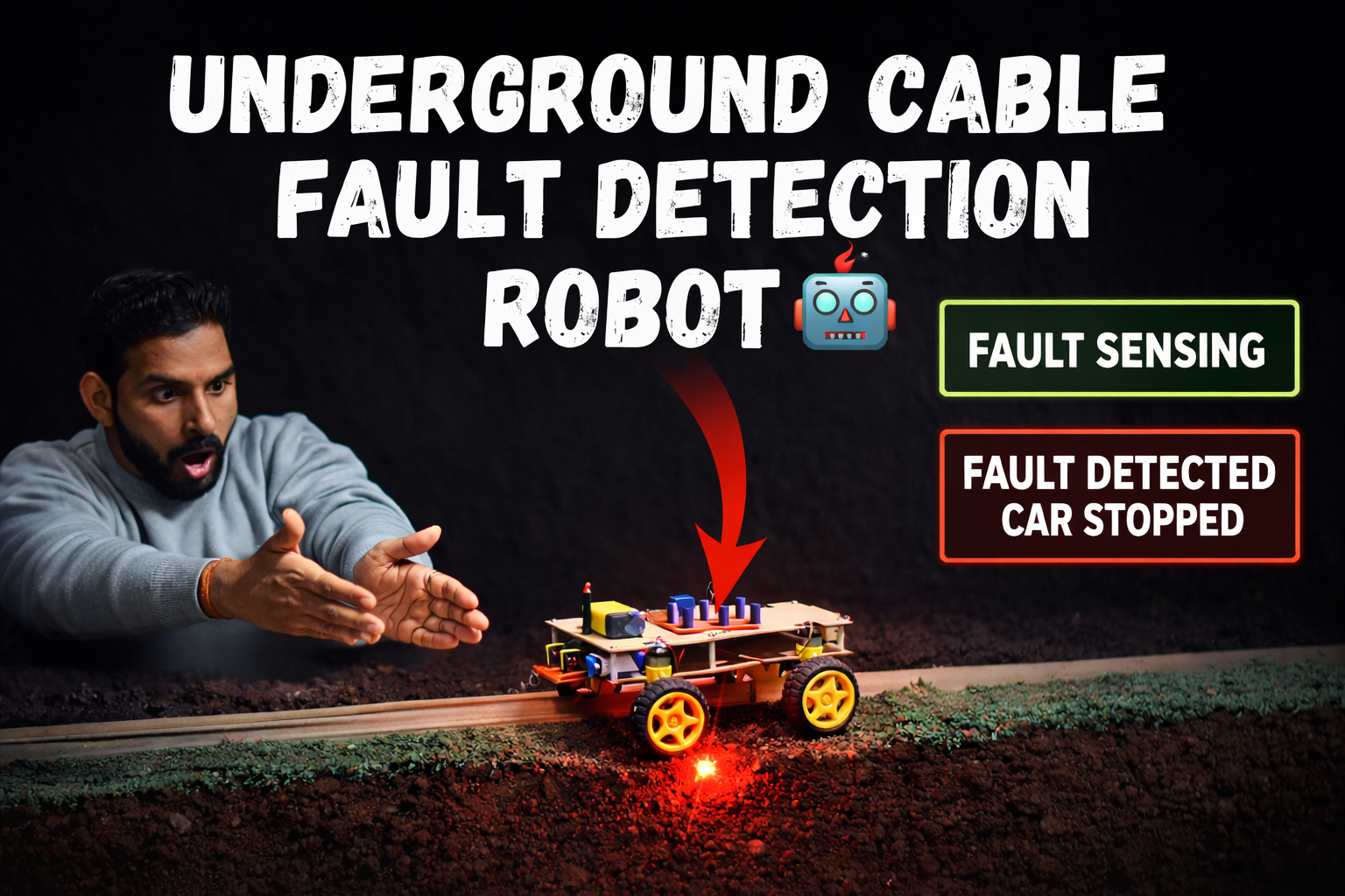 Underground Cable Fault Detection Project Robotic Underground Fault Detection System