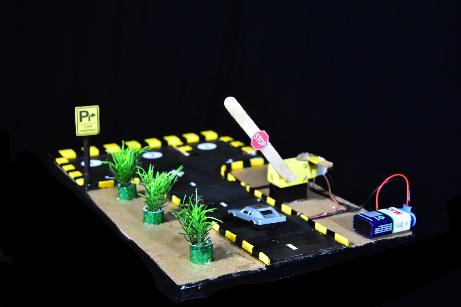 Automatic Vehicle Barrier Using Micro Switch | Smart Road Barrier System