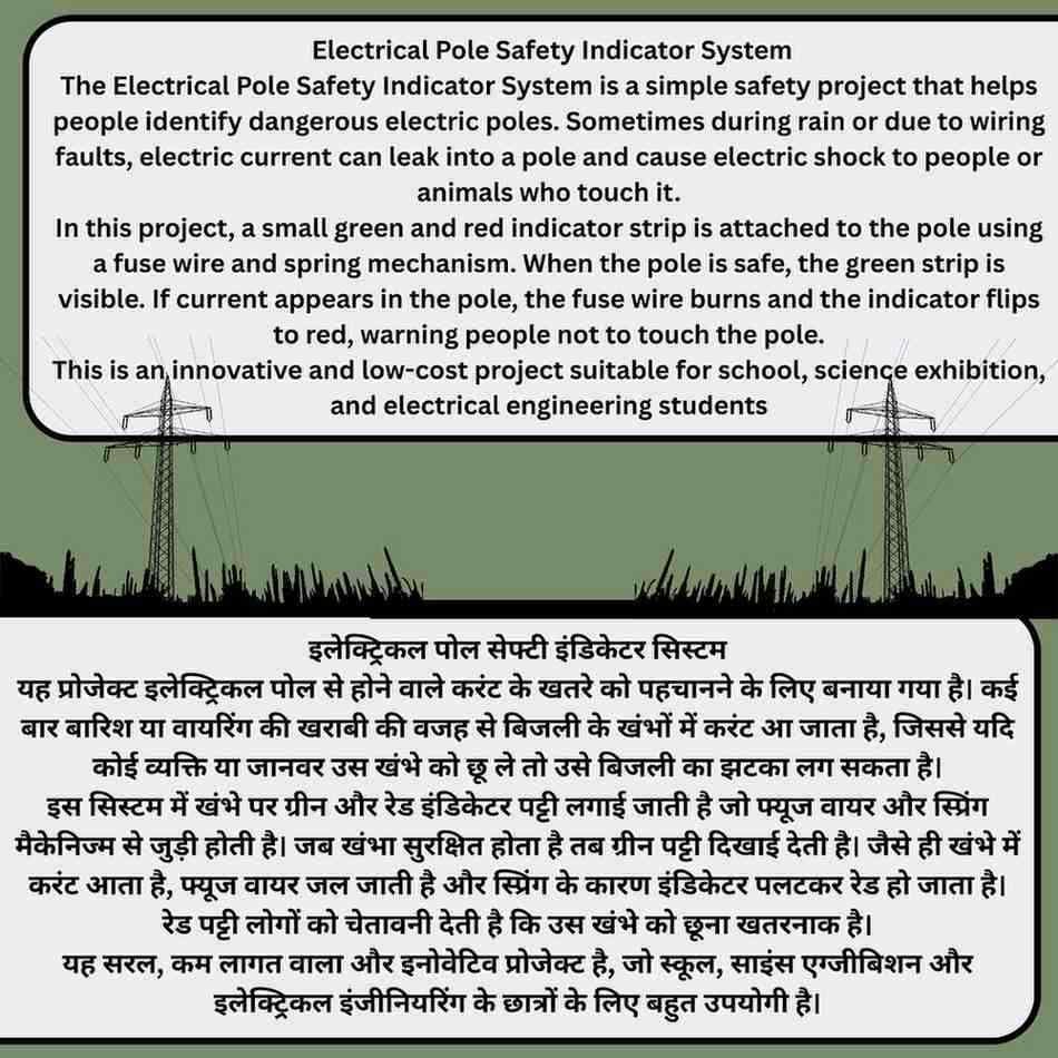 Electric Pole Safety Device