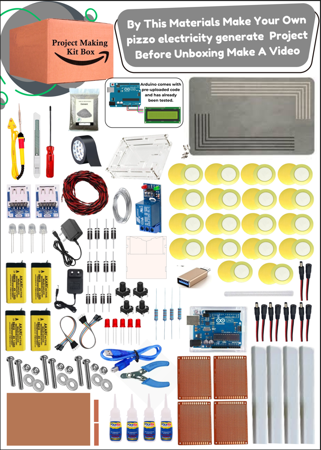 Arduino Based Footstep Power Generation Project Using Piezoelectric Sensors