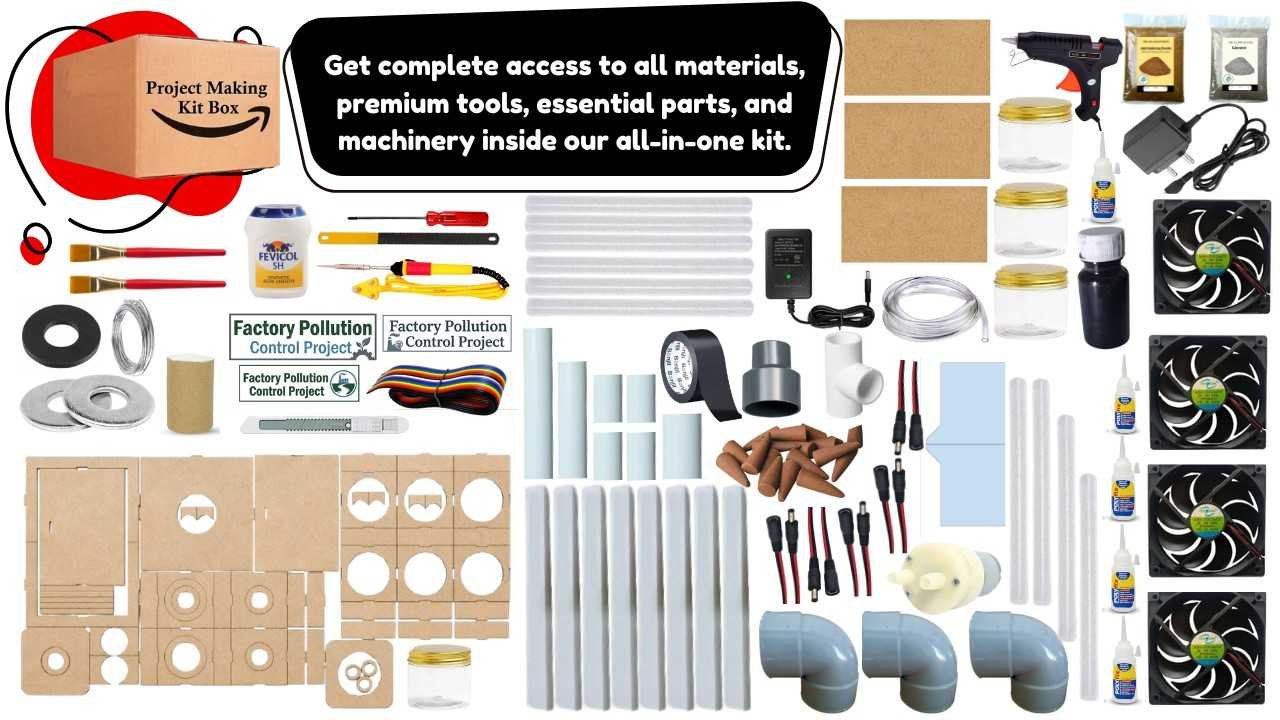 Industrial Smoke Pollution Control System Using Water Filtration and Air Purification project kit