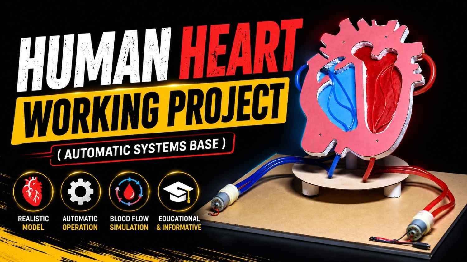 Automatically DIY Human Heart Working Model Using Pressure Pump | Biology Science Project Kit