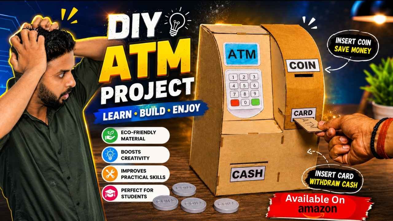 DIY ATM Coin Machine Kit | STEM Educational Science Project for Kids | ATM Project Working Modle