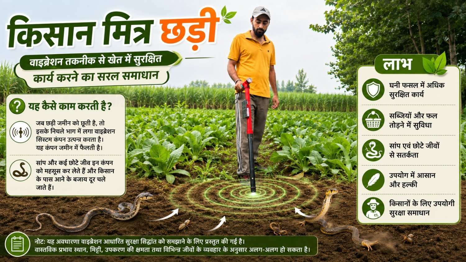 kisan mitra chhadi | Kisan Mitra Smart Stick