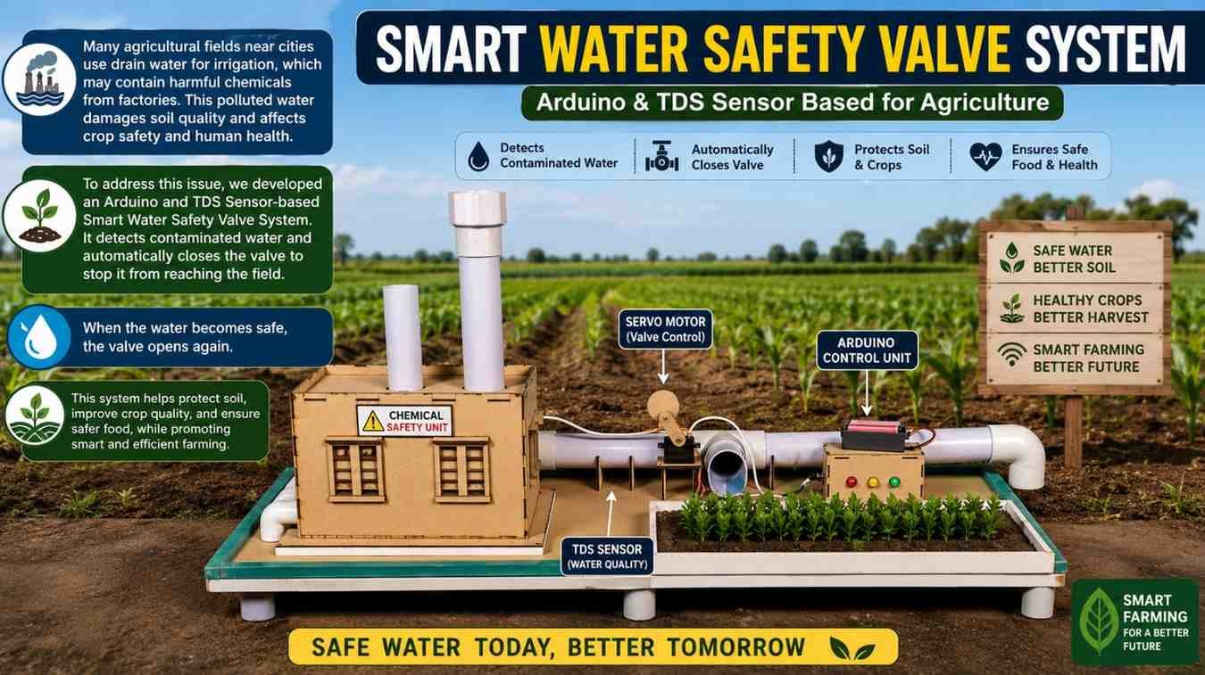 Smart Irrigation Water Quality Monitoring and Automatic Valve Control System