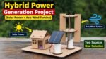 DIY Hybrid Power Generator Project – Solar & Wind Energy Electricity Generation Model