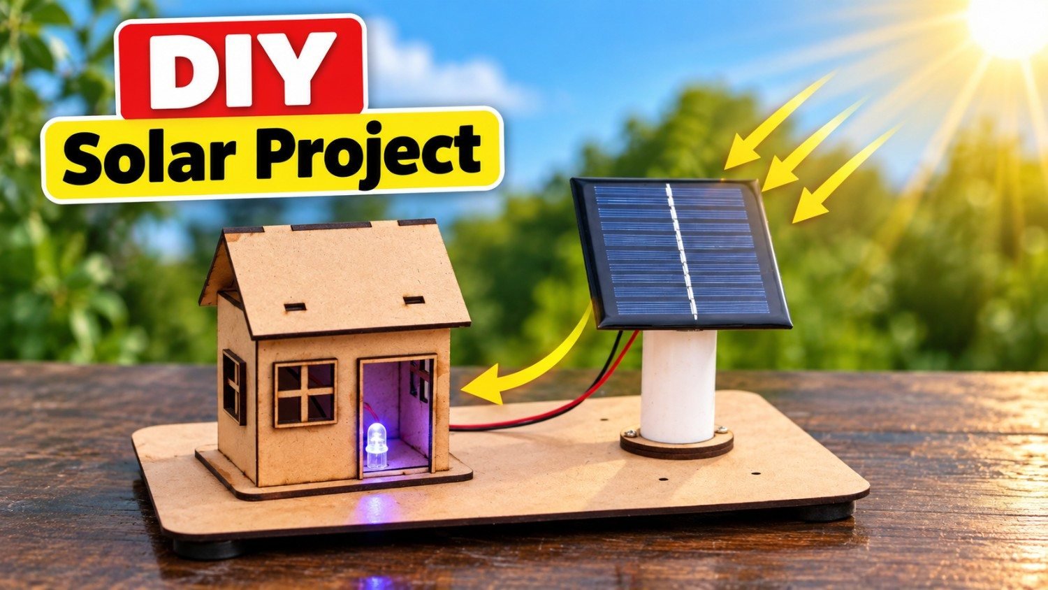 DIY Solar Energy Project – Solar Electricity Generation Working Model