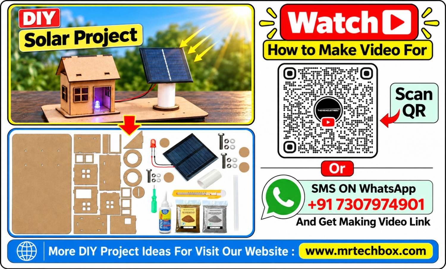 DIY Solar Energy Project – Solar Electricity Generation Working Model